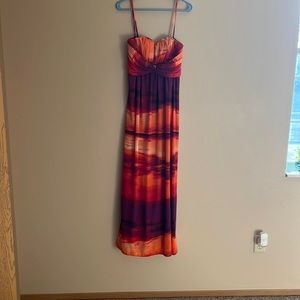 Multicolored summer maxi dress